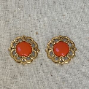 Vintage Avon Gold Filigree Earrings